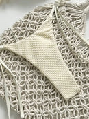 Biquíni MODX Bandeau Crochet| Sofisticação Natural