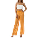 Calça de Praia Feminina Wide Leg | Cintura Alta