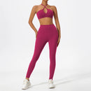 Conjunto Feminino Fitness Seamless Yoga | Top + Legging Alta Compressão | Secagem Rápida