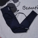 Conjunto Fitness Feminino Seamless 2 Peças – Legging Cintura Alta + Top Esportivo | Yoga, Treino e Academia