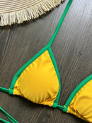 Biquíni Brasil Verde e Amarelo| Conjunto 2 Peças
