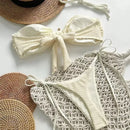 Biquíni MODX Bandeau Crochet| Sofisticação Natural