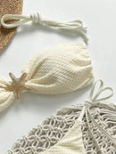 Biquíni MODX Bandeau Crochet| Sofisticação Natural