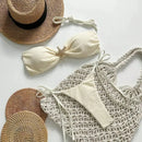 Biquíni MODX Bandeau Crochet| Sofisticação Natural