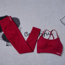 Conjunto Fitness Feminino Seamless 2 Peças – Legging Cintura Alta + Top Esportivo | Yoga, Treino e Academia