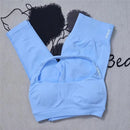 Conjunto Fitness Feminino Seamless 2 Peças – Legging Cintura Alta + Top Esportivo | Yoga, Treino e Academia