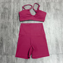 Conjunto Feminino Fitness Seamless Yoga | Top + Legging Alta Compressão | Secagem Rápida